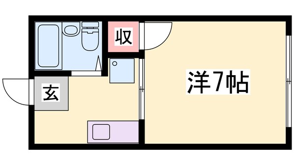 ルシエール平野B棟の物件間取画像